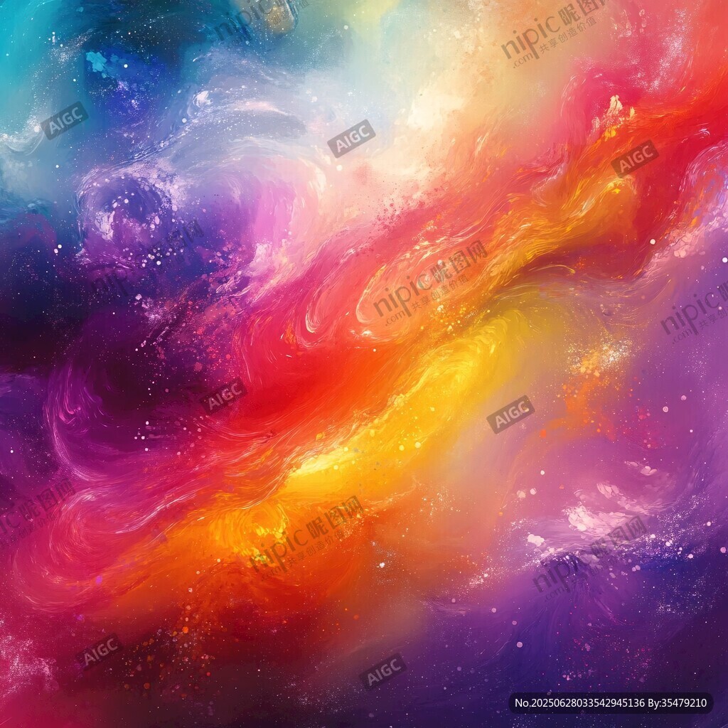 梦幻绚烂宇宙星云图景