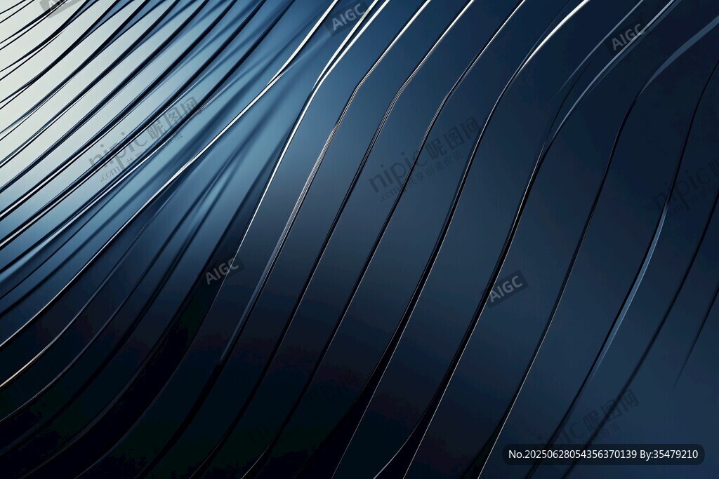 蓝色线条动感抽象背景