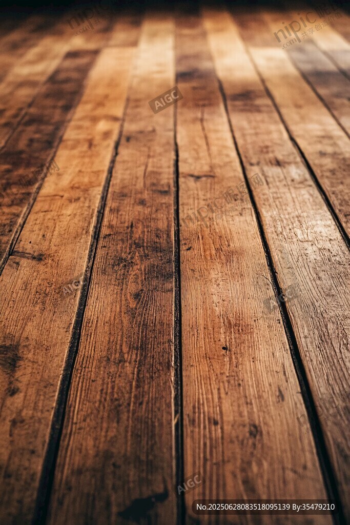 复古木质地板纹理特写