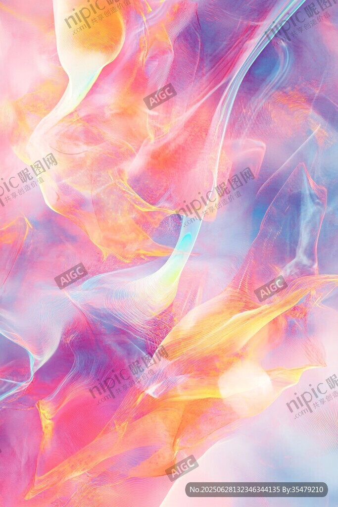 梦幻绚丽色彩流动纹理