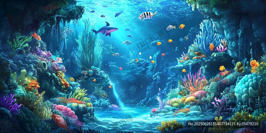 梦幻海底世界奇幻景观