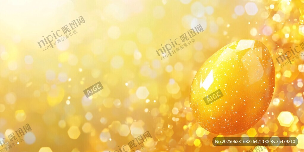 金黄炫彩金蛋梦幻背景图