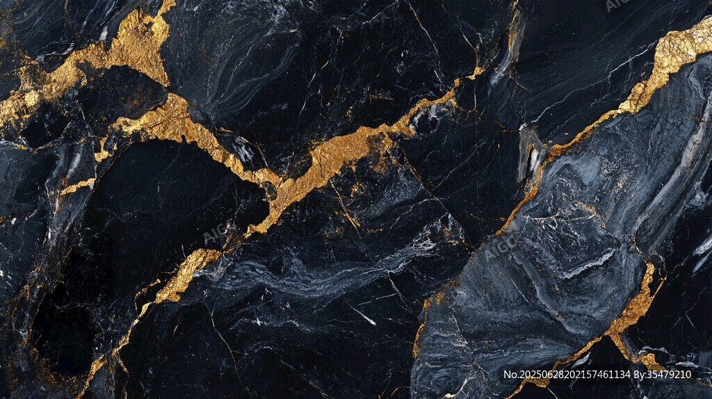 黑金大理石纹理图案