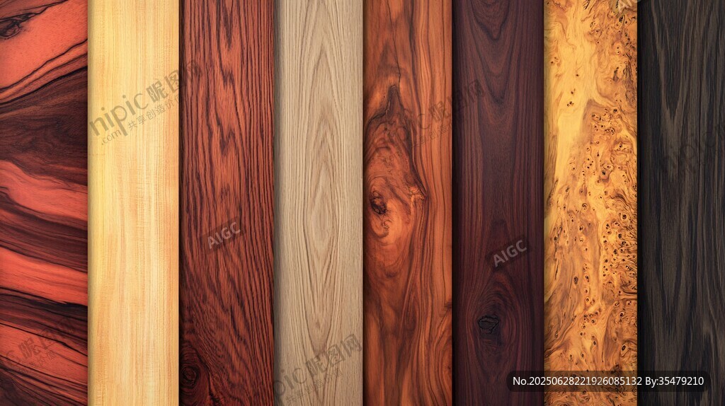 多样木纹板材展示