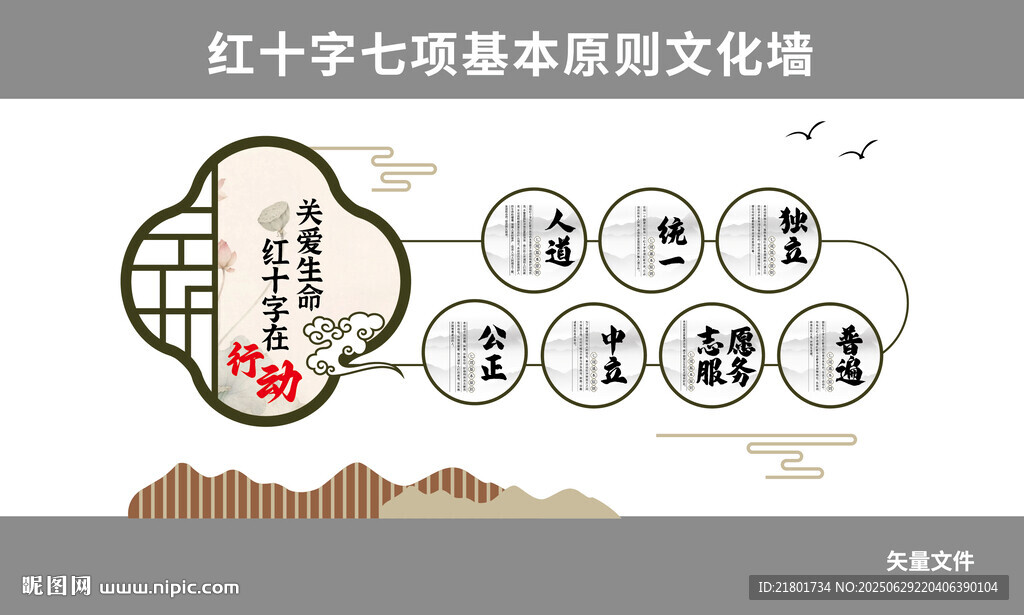 红十字会七项基本原则文化墙