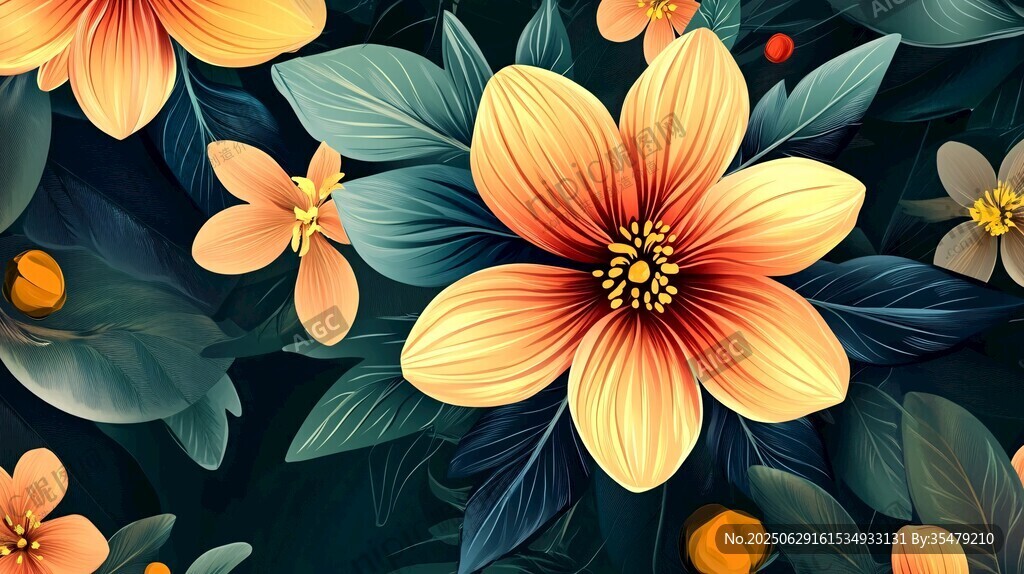 缤纷花卉图案 尽显自然之美