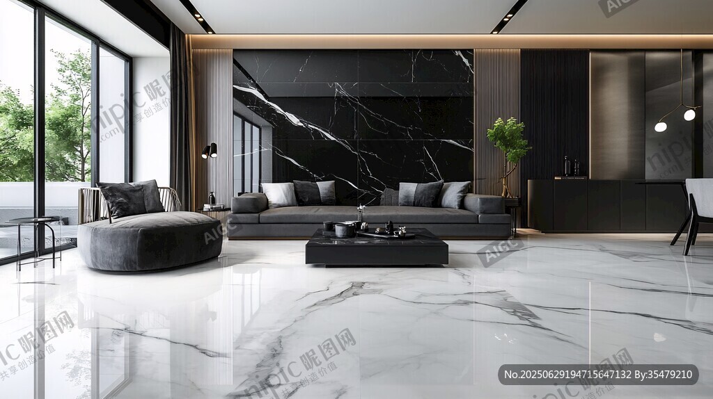 现代简约风豪华客厅空间