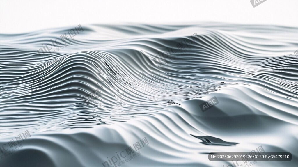 流体波纹抽象3D纹理画面