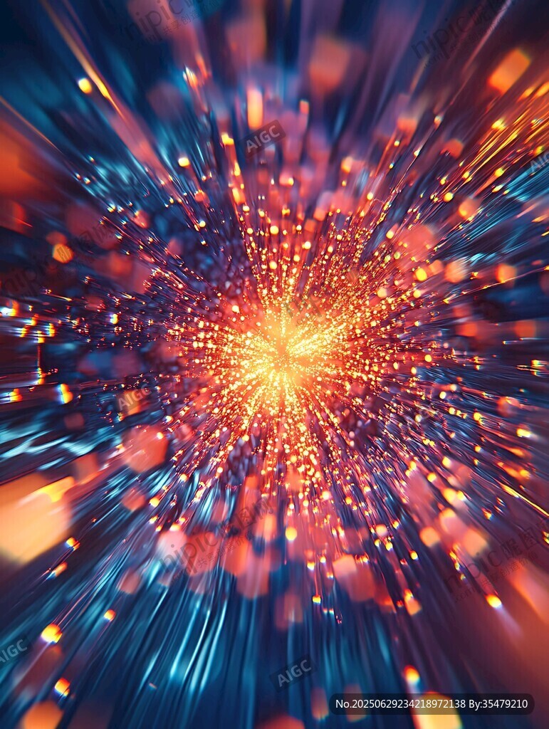 绚丽星芒能量爆发特效图