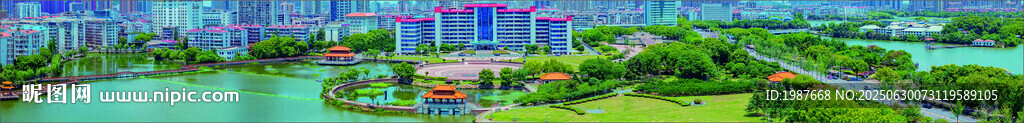 鄂州市航空大都市远眺