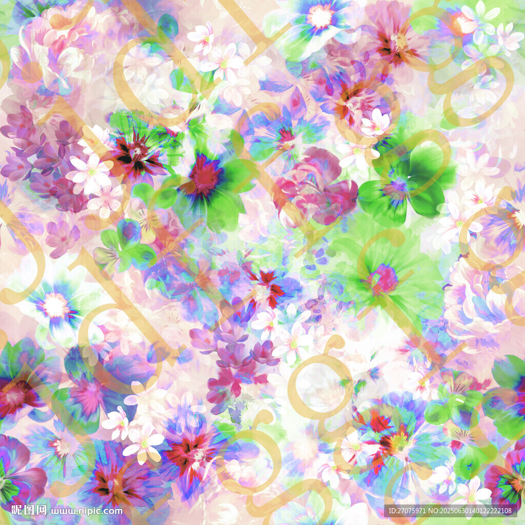 扎染花
