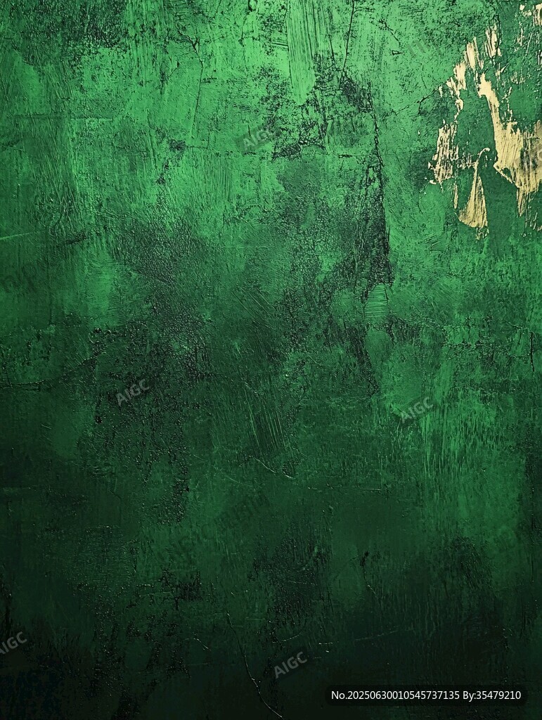 深绿斑驳墙面纹理背景