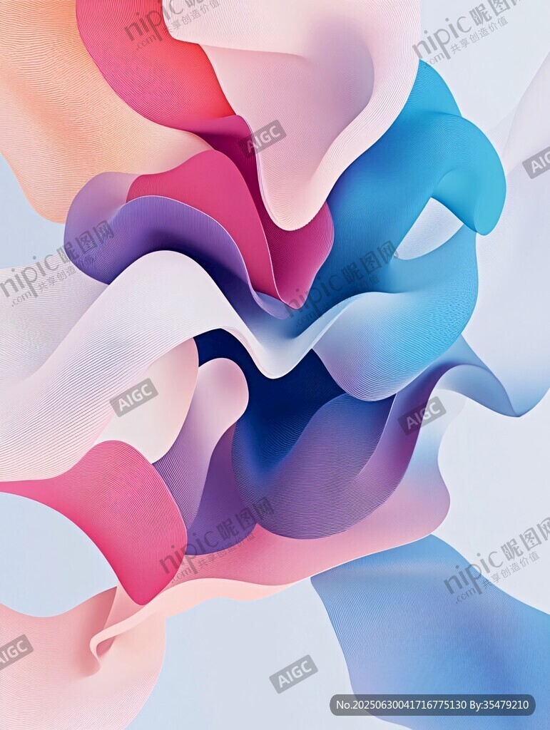 梦幻色彩流体艺术图案