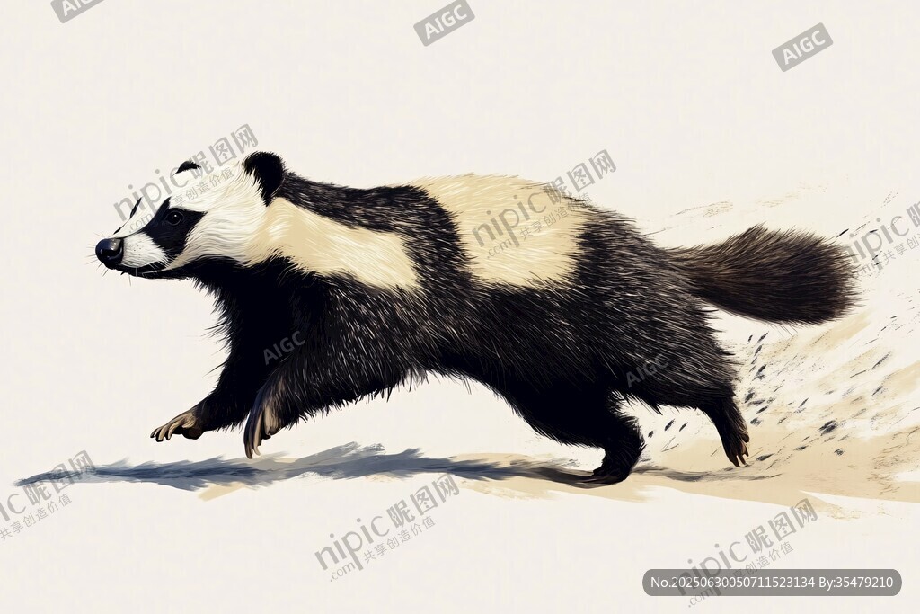 奔跑的蜜獾