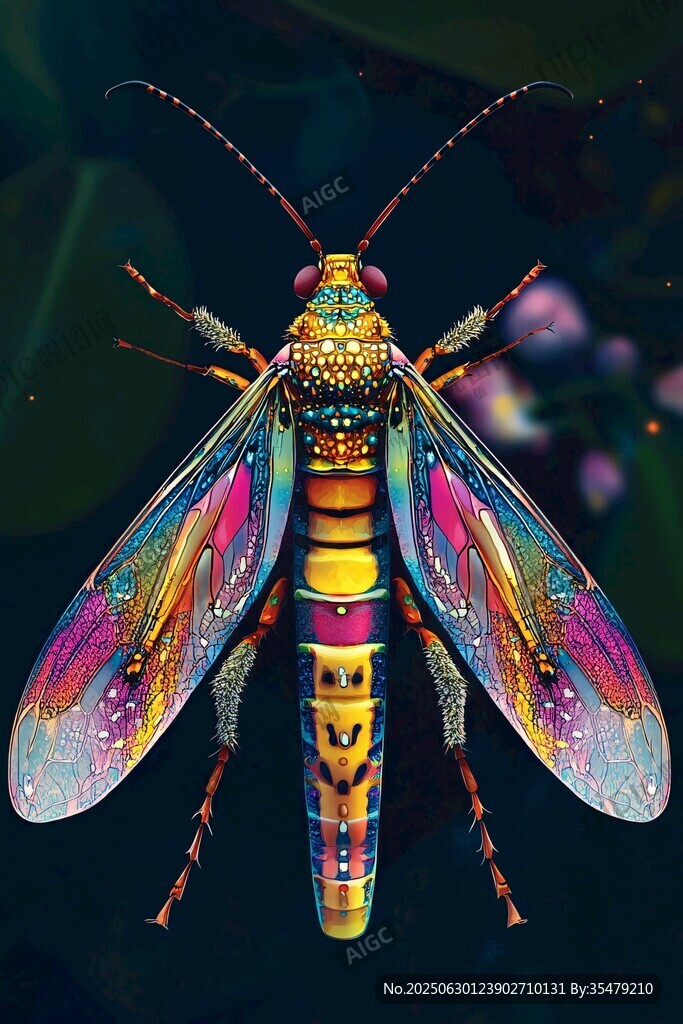 绚丽多彩的梦幻昆虫