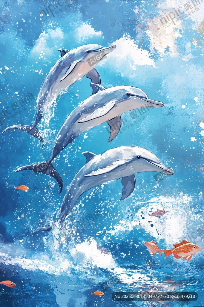 跃动海豚的梦幻海洋世界