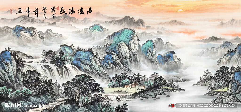 聚宝盆风水画