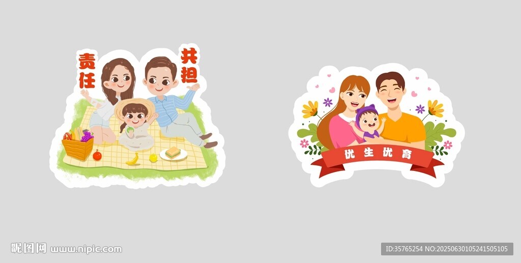 优生优育责任共担手举牌标标识牌