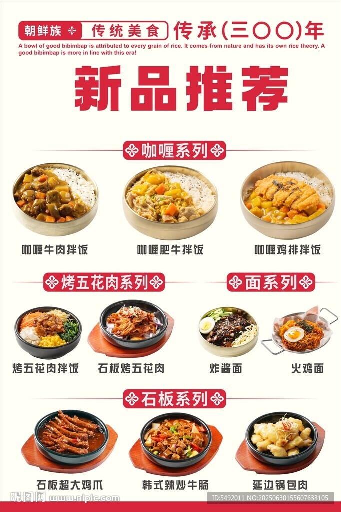 新品美食推荐海报