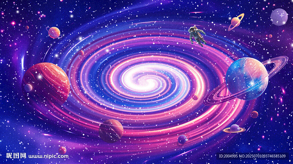 梦幻宇宙星系漩涡景观