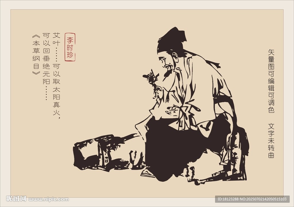 李时珍本草纲目展板