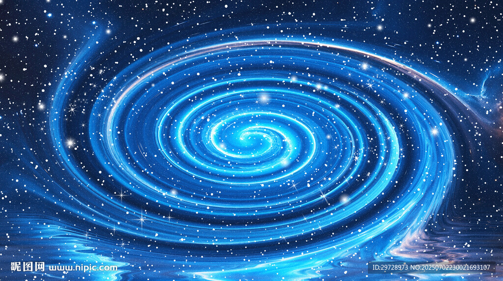 蓝色星空旋涡星空