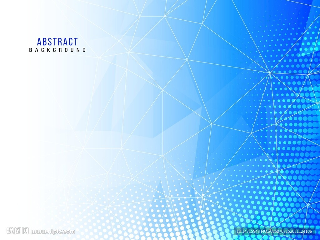 蓝色科技风几何矢量背景
