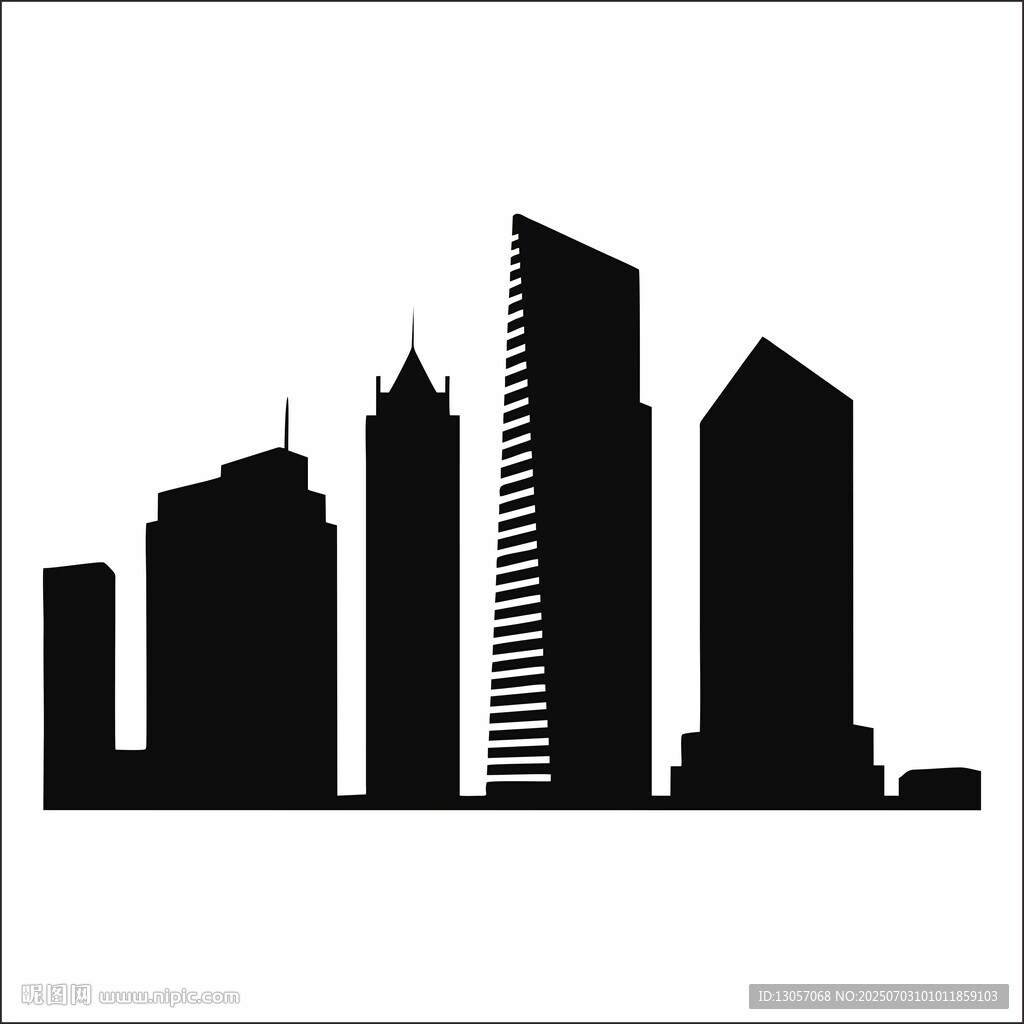 城市建筑剪影