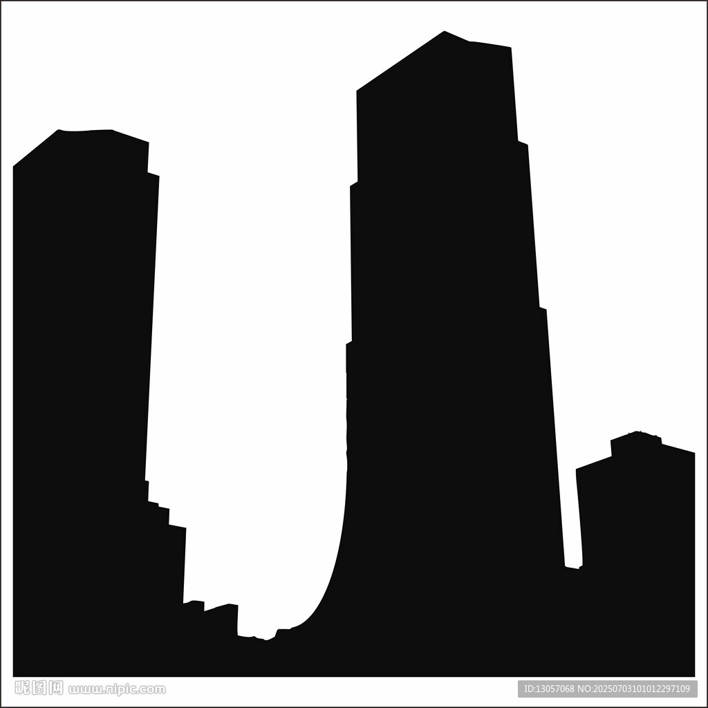 城市建筑剪影