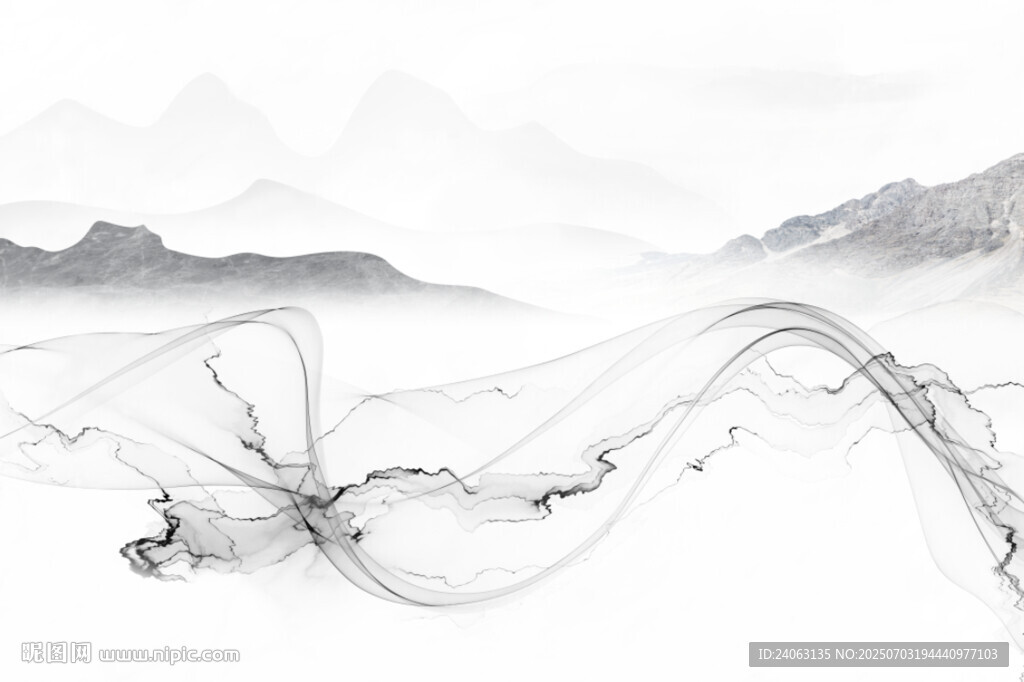 水墨山水画