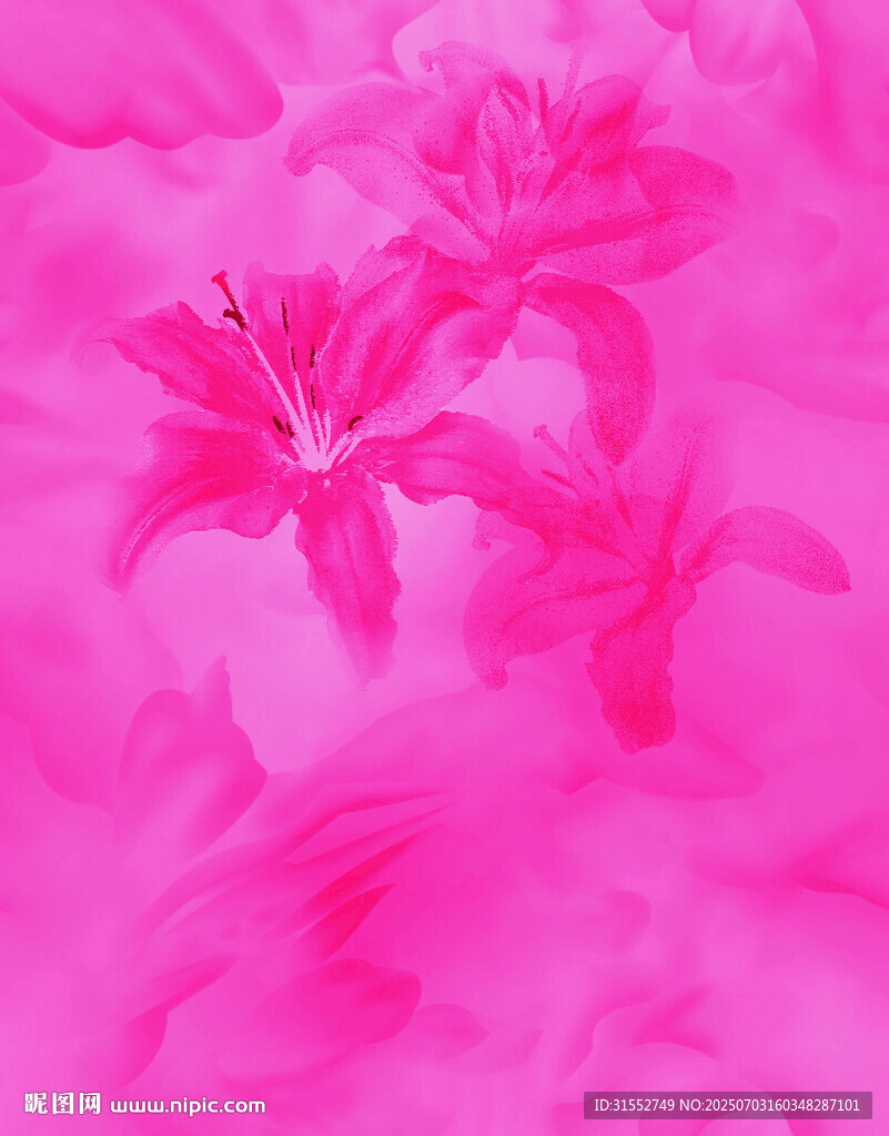 水彩花