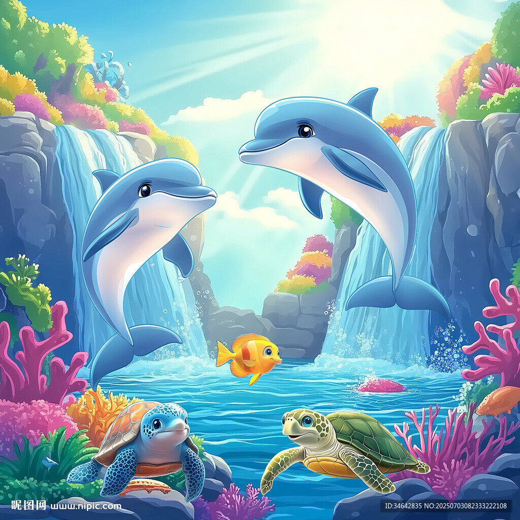 卡通海洋世界
