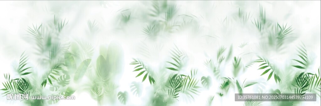 雾气磨砂膜效果绿植贴图
