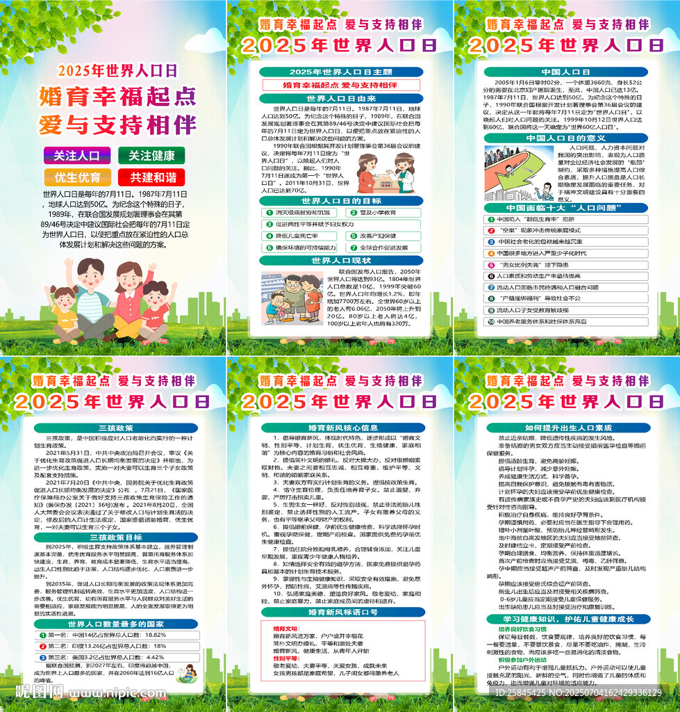 2025年世界人口日海报