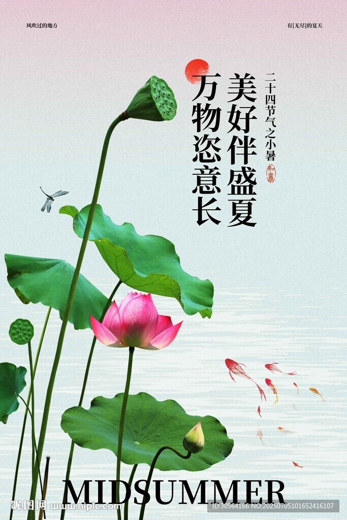 小暑节气传统活动海报