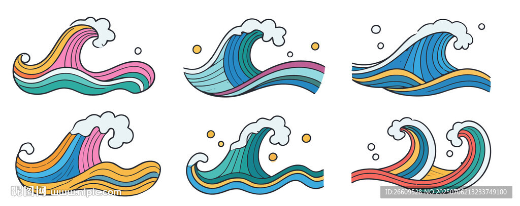 中国风海浪