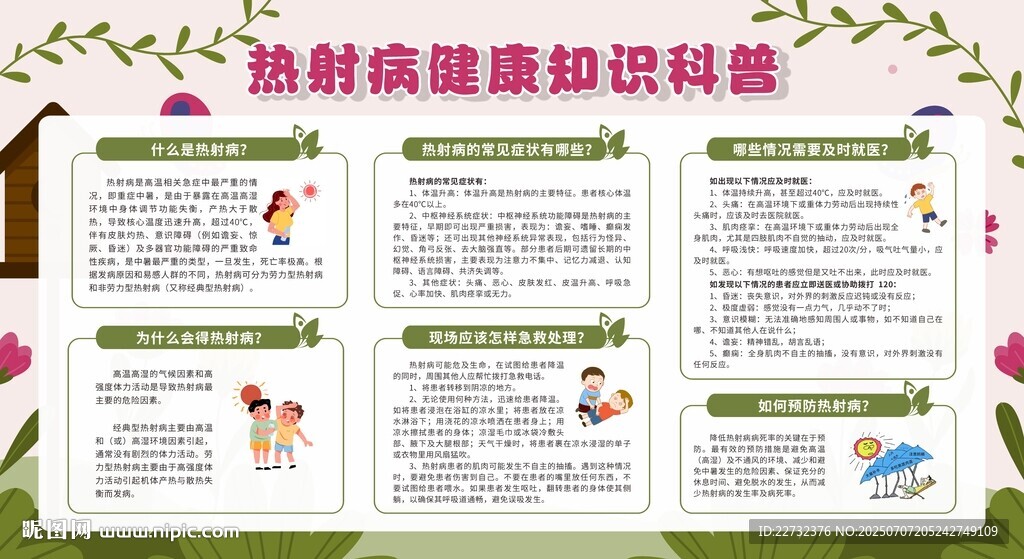 预防热射病科普展板