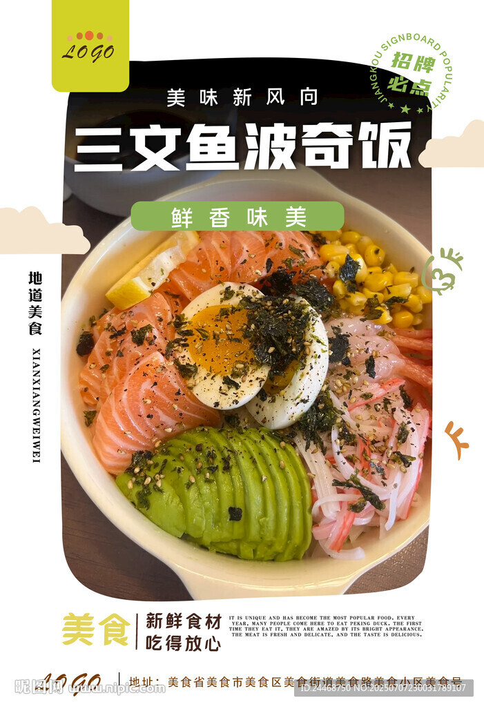 三文鱼波奇饭