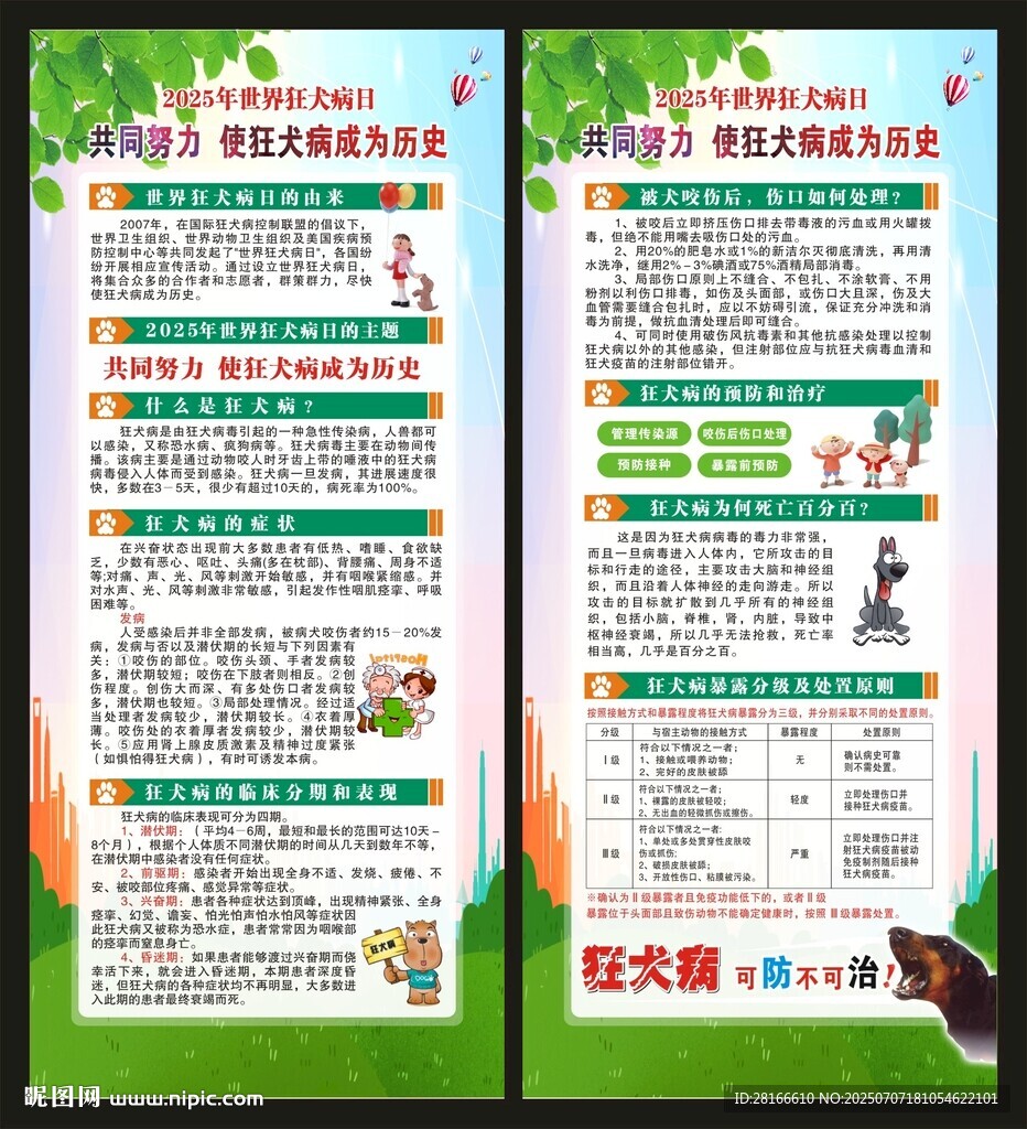 世界狂犬病日展架