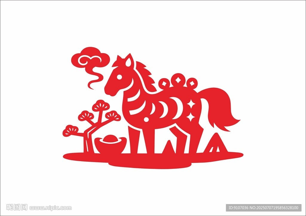 2026马年剪纸  