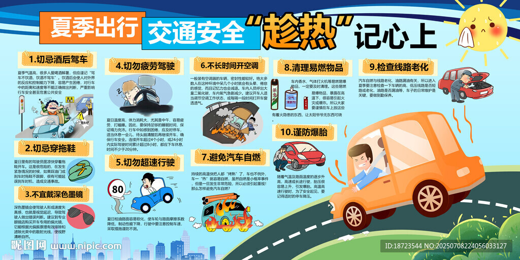 夏季出行交通安全记心上