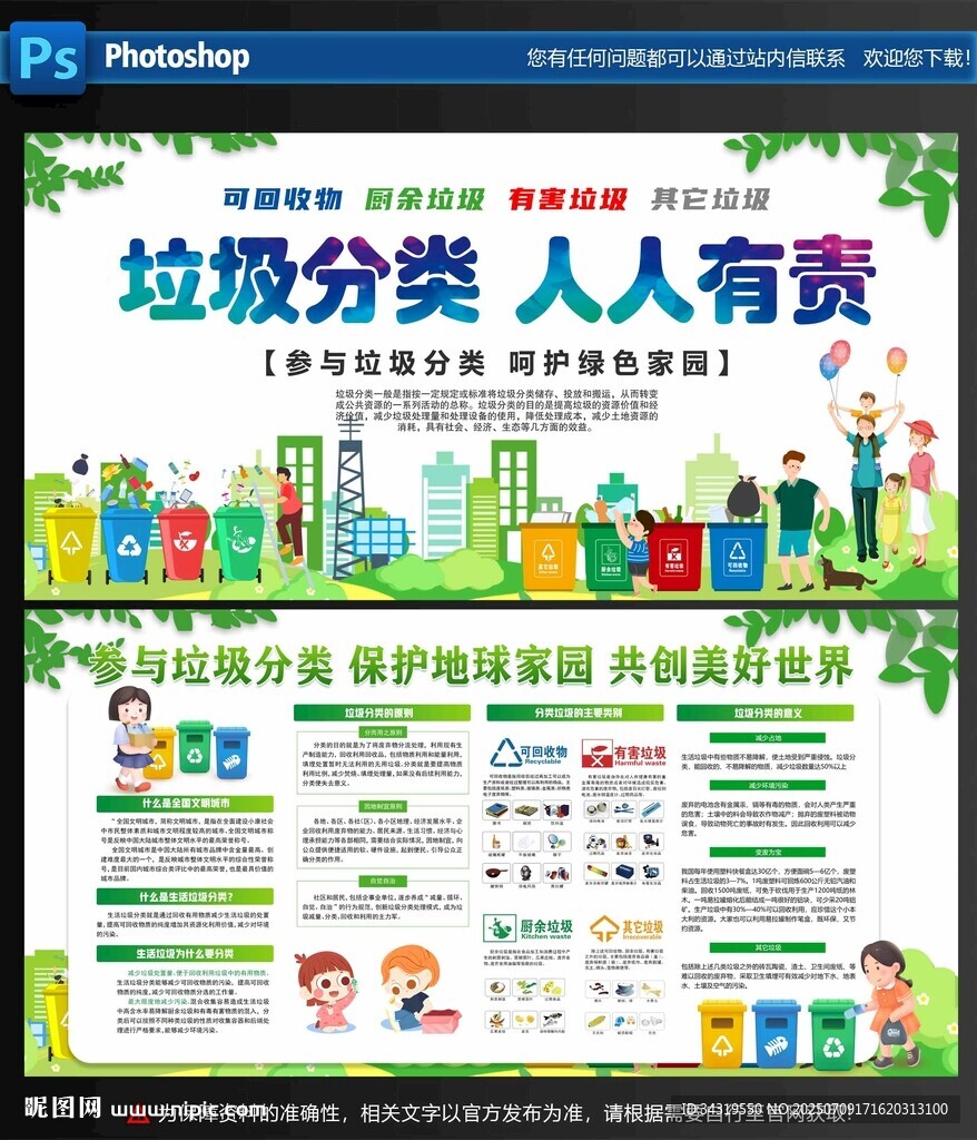 垃圾分类宣传栏