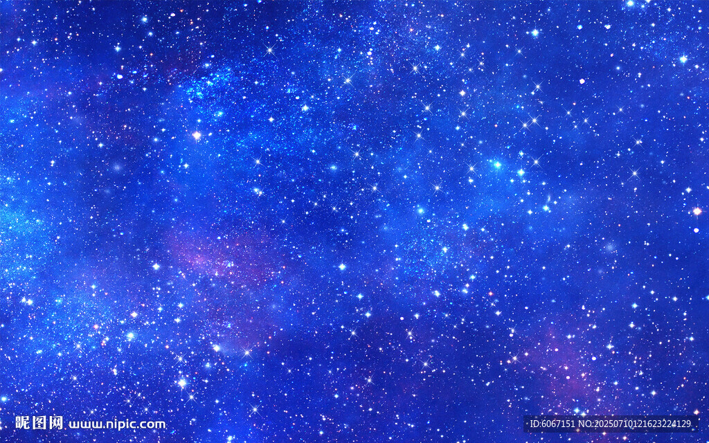 蓝色星空星云背景