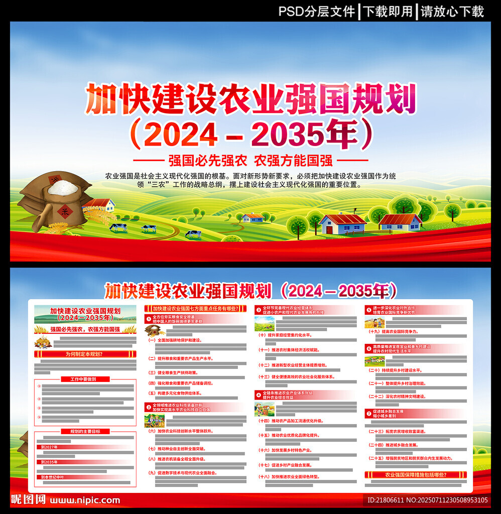 加快建设农业强国规划