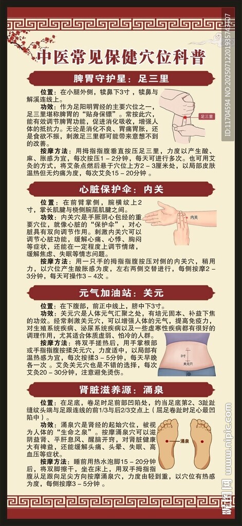 中医养生知识展架