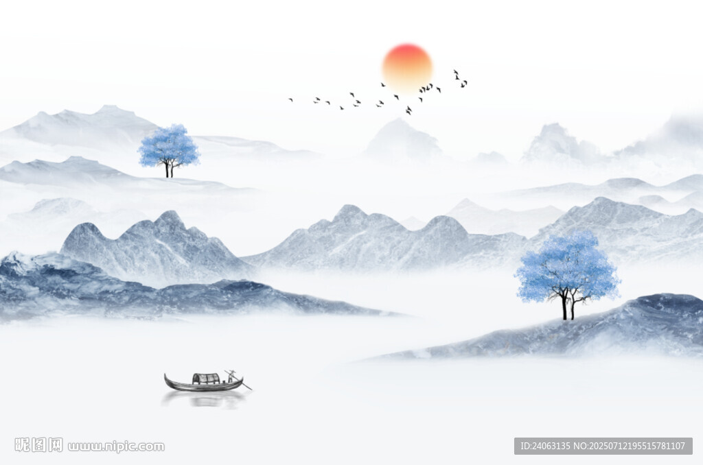 中式山水画