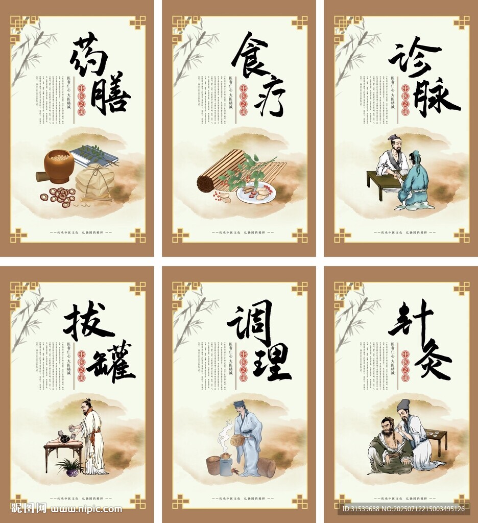 中医养生医疗展板
