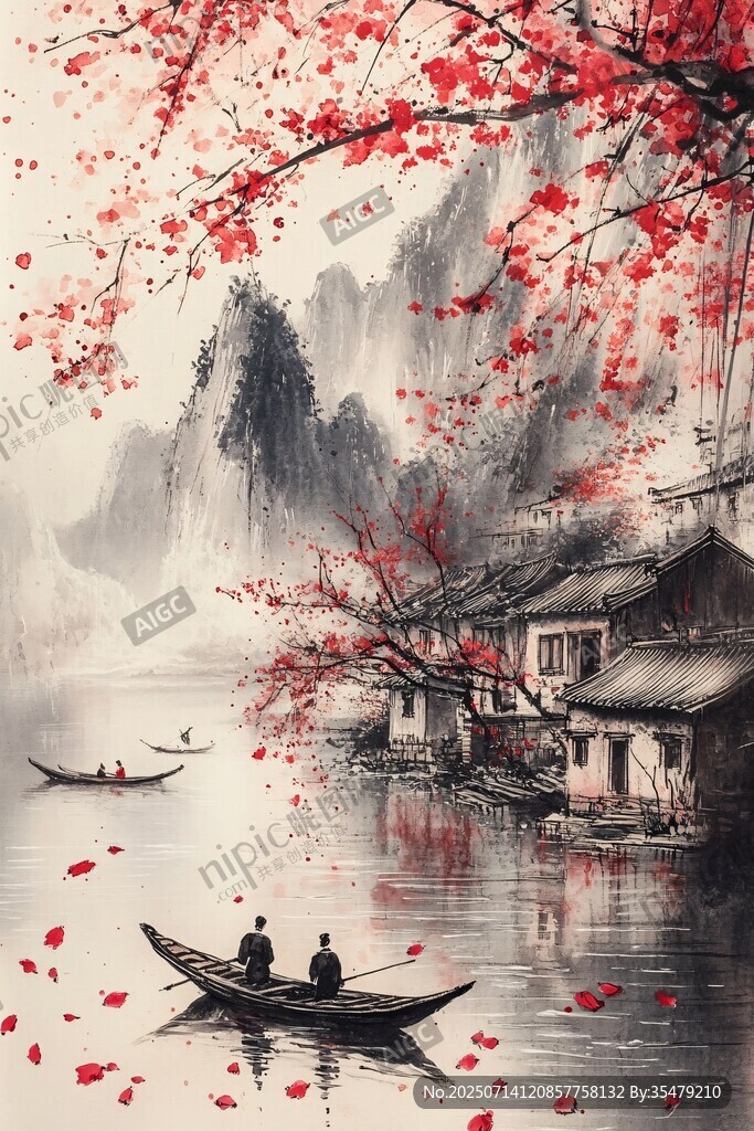 江南水乡 落英缤纷的诗意