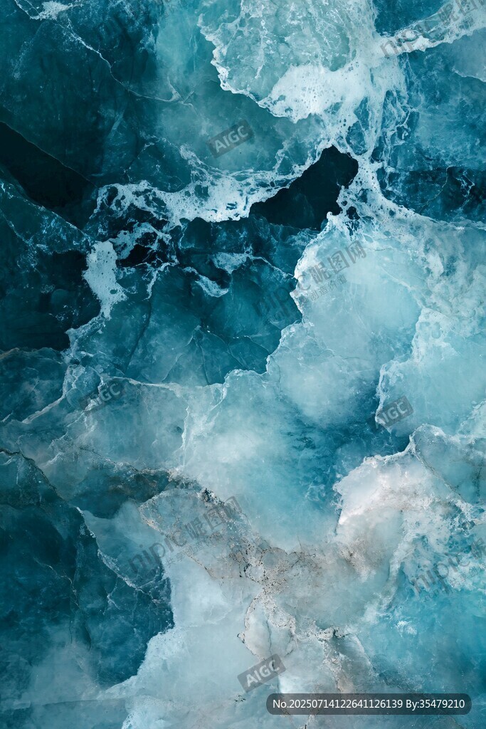 梦幻蓝冰纹理