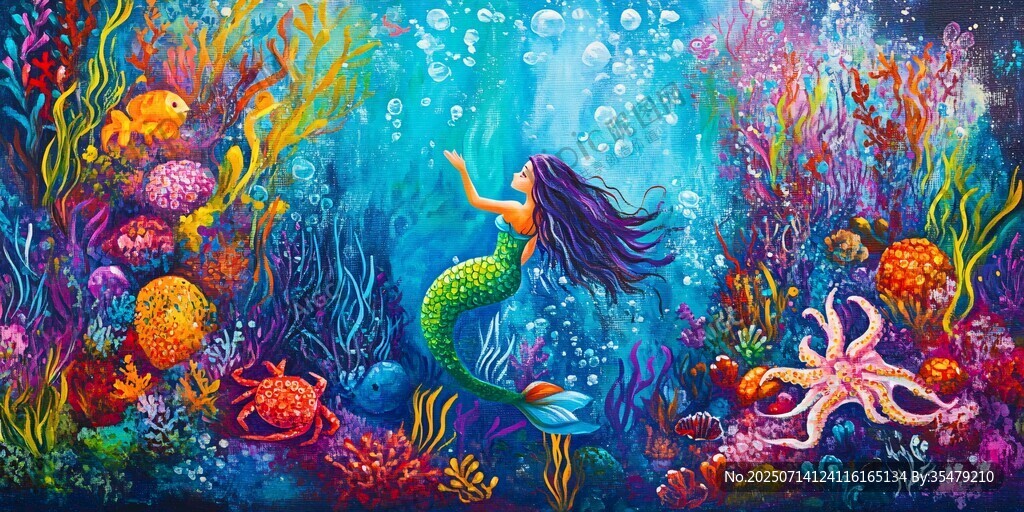 海底美人鱼的奇幻世界